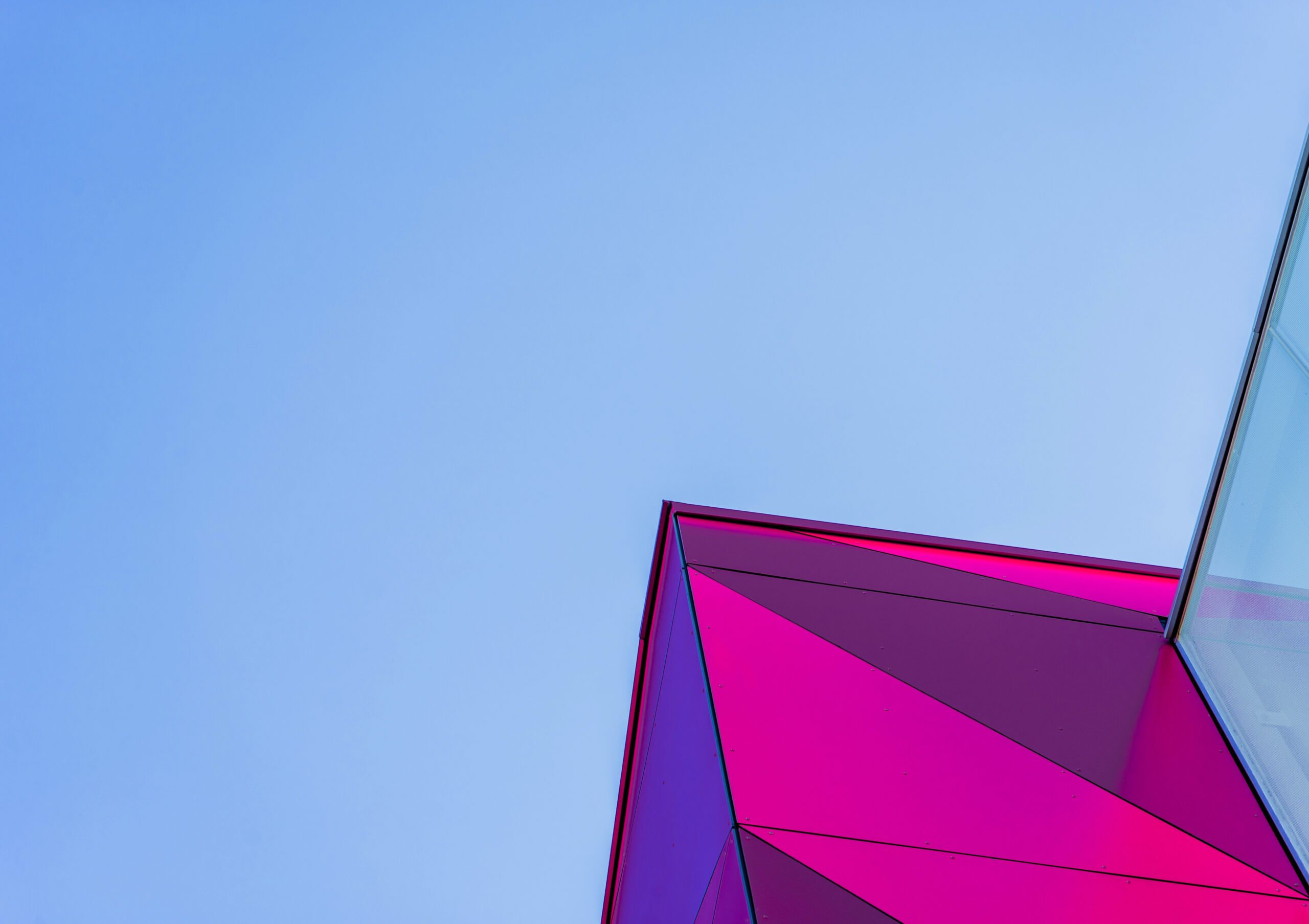 Canva - Pink and Blue Building Illustration